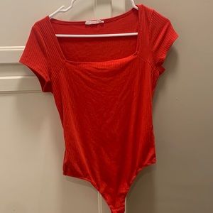 Red body suit